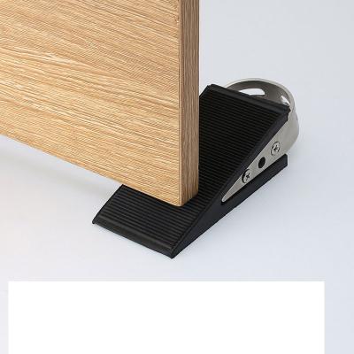 China Modern Wedge Stop With Stainless Steel Handle Durable Rubber Door Stopper for sale