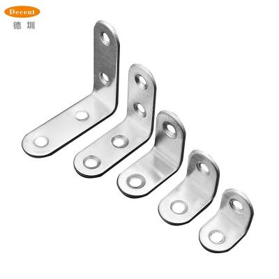 China Modern L shaped Stainless steel angle corner furniture  90 degree bracket for sale