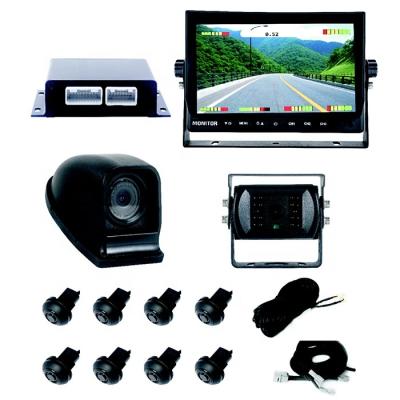 China High Quality OEM Radar Detector & AHD &7inch Camera Monitor Rear View Parking System For 5.8-9inch Truck for sale