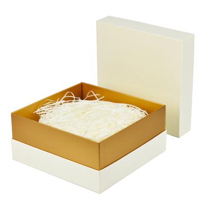 China Custom Sky And Earth Cover Box White Color Gift Boxes With Logo For Cosmetic Product for sale