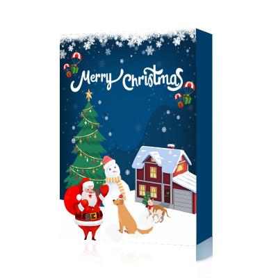 China Recycled Materials Advent Calendar Packaging Box 12 Days 24 Days Christmas Advent Calendars for sale