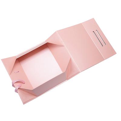 China Folding Box Pink Folding Gift Box Plastic Folding Box For Clothing for sale