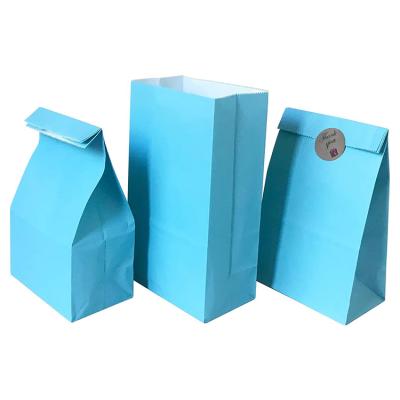 China Customized High Quality Recyclable Printed Paper Popcorn Bag Takeout Food Packaging Paper Bag for sale