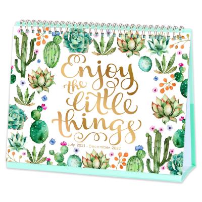 China Memo Pad Creative 2022 Mini Table Calendars Cute Wall Calendar Desk Coil DIY Calendar for sale