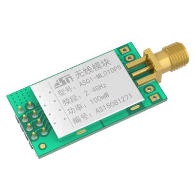 China SPI nRF24L01P iot AS01-ML01DP5 PA LNA 2.4GHz 2km Wireless IoT Module SPI nRF24L01P rf transmitter receiver module industrial rf transceiver for sale