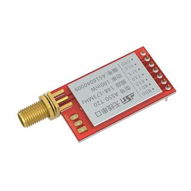 China AS50-TTL20 2.5km UART 100mw RF Transmitter Low Frequency Receiver 170MHz Wireless Data Transmission SI4463 RF Module Long Range for sale