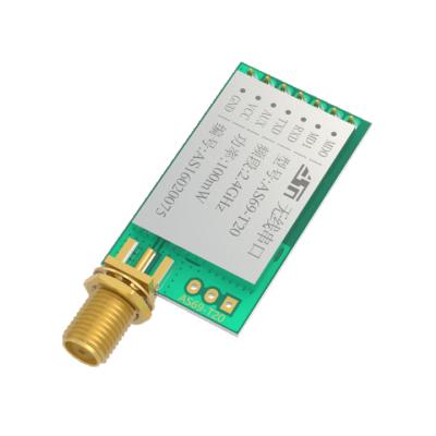 China Wireless communication long range 2.4GHz communication module transmitter and PCB antenna port duplex wireless receiver rf transceiver for sale