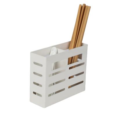 China New Type Viable Double Storage Rack Barrel Metal Chopsticks Cage Chopsticks Barrel for sale