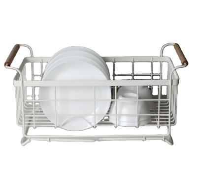 China Simple Multi-Function Dish Rack Dish Rack Storage Basket Metal Kitchen Accessories Stocked Vegetable Rack for sale