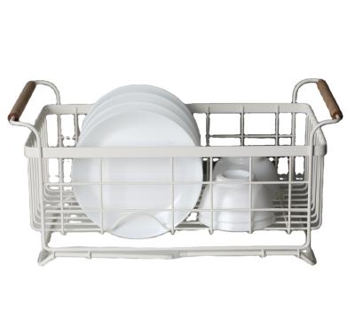 China Single Stored Multi-Function Tableware Shelf Shelf Storage Kitchen Dish Drying Rack for sale