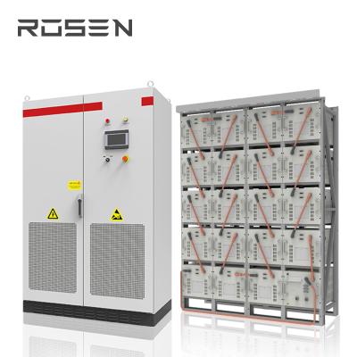 China Rosen Commercial AC 800kw Solar System Lithium Ion Battery Container Ess High Voltage Energy Storage Rack for sale