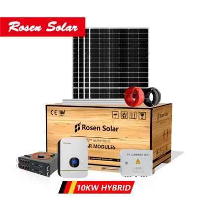 China Rosen Energia Home Solar System 15KW 20KW 25KW Off Grid Solar Power System Hybrid Home Solar System for sale