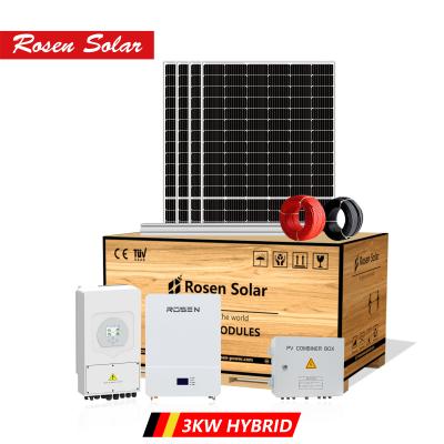 China Home Solar Energy Systems 3000w Hybrid Storage System 3KW Hybrid Solar for sale