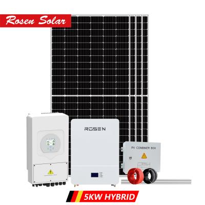 China 5KW Storage Home Hybrid System 5kw On Grid Solar System With Battery Backup for sale