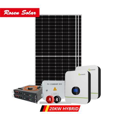 China Home Solar Hybrid Off Grid 20KW Solar Power Systems 20kw Solar Panel Solar Power System for sale