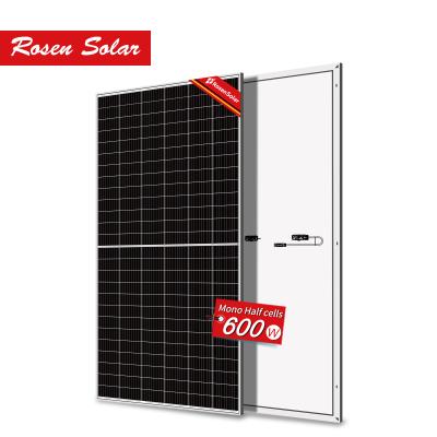 China Solar Power System / Solar Panel Projects Mono Panel 600W 610Watt Solar Panel Half Solar Price for sale