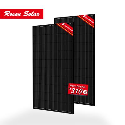 China High Efficiency Solar Panel 330w Solid Solar Panels Black Solar Panels for sale