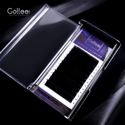 China No Bulk Supplies Mink Eyelash Extensions Gollee Korea High Quality Classic Sandy Real Shine Eyelash Extension for sale