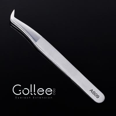 China Custom Tweezers Machine For Eyelash Extension 12cm Volume Russian Eyelash Tweezers Wholesale Price High Precision Stainless Steel Custom 5A Stars for sale