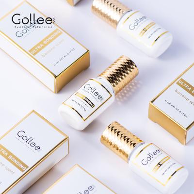 China Korean Lash Glue Eyelash Extension Glue Private Label Brand Eyelash Glue Classic and Volume Eyelash Extension Gollee Banana Latex Free Eyelash Glue for sale