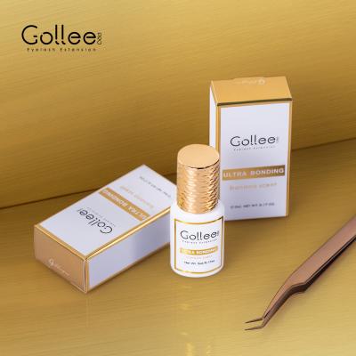 China Eyelash Extension Grafting Cruelty Free High Quality Strong Black Adhesive Gollee Eyelash Glue Adhesive Glue Private Label for sale