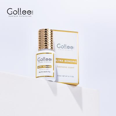 China New Best Gollee 2021 Eyelash Extension Classic And Eyelash Volume Eyelash Glue Maker Clear Waterproof Eyelash Adhesive Glue Korea Eyelash Glue for sale