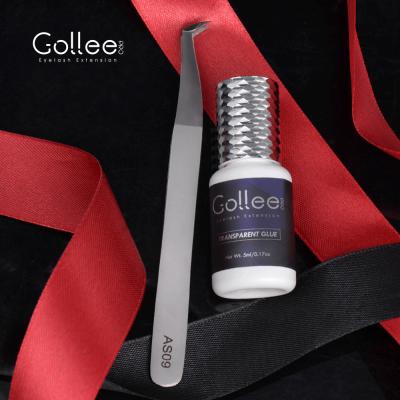 China Gollee Korean Clear Glue Box Packaging Clean Bulk Label Latex Private Label Eyelash Extension Glue Free C-01 for sale