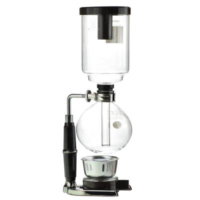 China Sustainable Heat Resistant Glass Coffee Siphon Maker With Plastic Handle Coffee Tools for sale