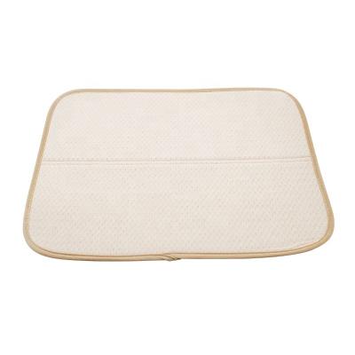 China Sustainable Table Kitchen Foldable Microfiber Drying Kitchen Dish Mat for sale