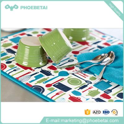 China Sustainable Wholesale Dish Towel Cloth Customized 100% Polyester Microfiber Dish Mat for sale