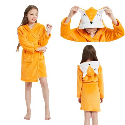 China Wholesale Cheap Price QUICK DRY Plush Unicorn Kids Unicorn Soft Hooded Bathrobe for sale