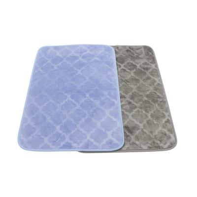 China Factory Price Sustainable Printing Super Absorbent Microfiber Hotel Bath Mat for sale