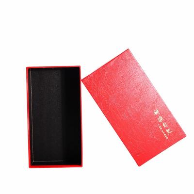 China Handmade Two-piece Cardboard Box Perfume Fragrance Box Gift Packaging red Box For Perfume Oil Package for sale