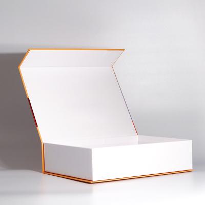 China Handmade White Rigid Craft Paper Parfum Blank Magnetic Box For Packiging Magnetic for sale