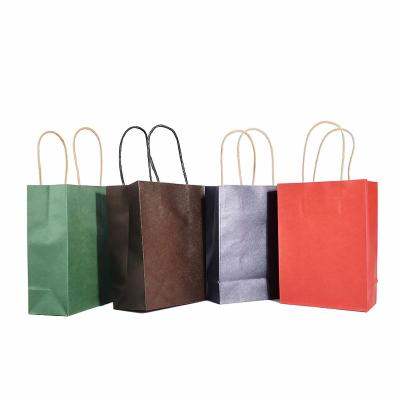 China Recycled Materials Wholesale Rainbow Color Gift Custom Paper Shopping Bag Foldable Reusable Paper Shopping Bag With Logo for sale