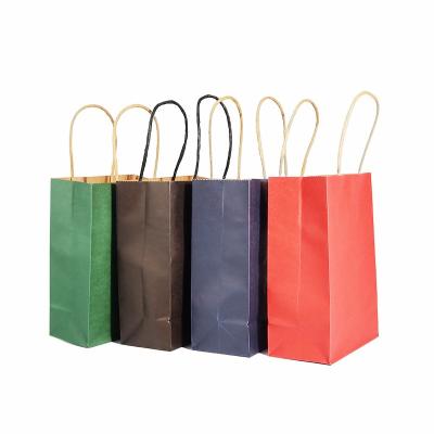 China Recycled Materials Eco-friendly Customize Color Printing Gift Packaging Beautiful Kraft Paper Bag for sale