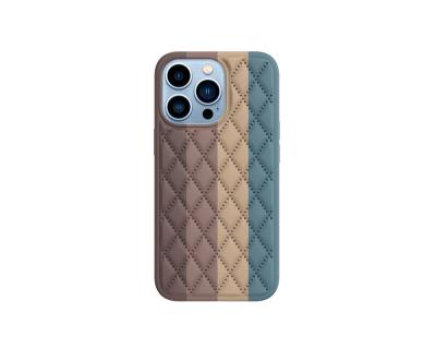 China Silicon Cell Phone Shockproof Filter Mounts For IPhone Rainbow Diamond Bling Pearl Phone Case Back Cover for sale