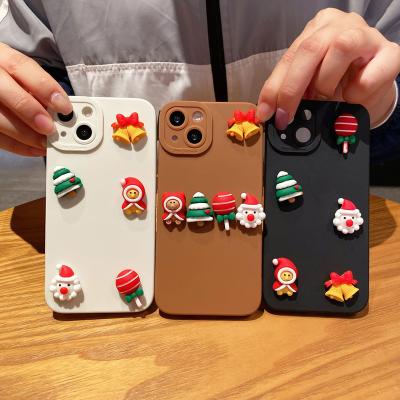 China Cute Animal 3D Anti-scratch Inner Soft Liquid Silicone Phone Case Shockproof For iphone 12 12 pro/12 max/12 pro for sale