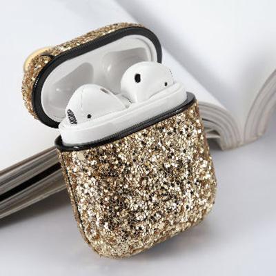 China Diamond Case 2022 Fashion Girl PC Glitter Bling Bling Shockproof Wireless Earphone Case For Airpods Case for sale