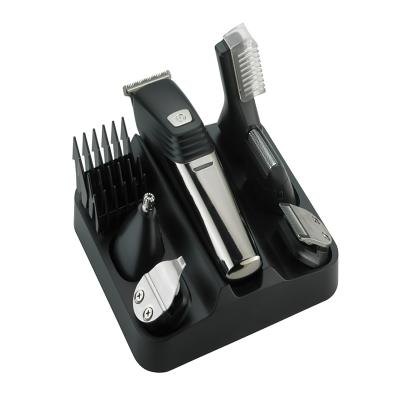 中国 6 In 1 USB Rechargeable Hair Trimmer Set For Razor Body Facial Electric Hair Clipper 販売のため