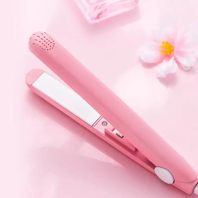 China Travel Size Portable Hair Straightener Small Flat Irons Curling For Short Hair 1 Inch Styling Tools for sale