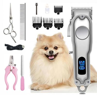 China Rechargeable Cordless Electric Hair Clippers Ultralight Pet Grooming 110-240V for sale