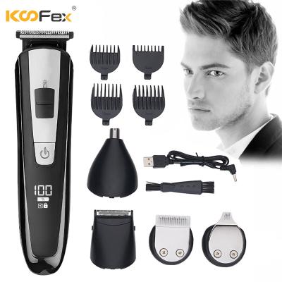 China Cordless Mens Nose Hair Trimmer Set Multifunctional 600mAH USB Rechargeable for sale