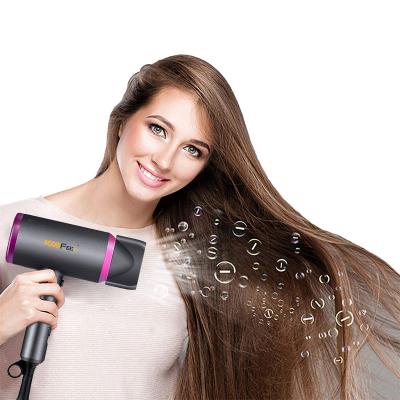 China Bioceramic Light Weight Foldable Hair Dryer Antistatic Negative Ionic for sale