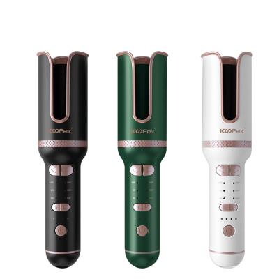 China Ceramic Auto Wireless Hair Curler USB Rechargeable Automatic Durable for sale