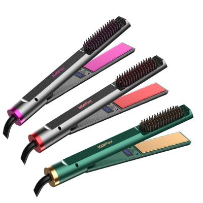 China Multipurpose Practical 3 In 1 Straightener Curler Brush 30s Fast Heating for sale