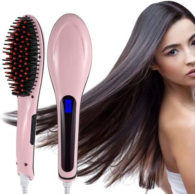 China Massage Hair Straightener Styling Brush , 80-230℃ Hair Electric Comb Brush for sale