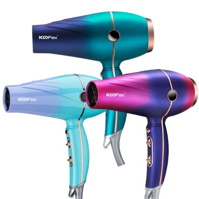 China Gradient Color Household Hair Dryer 2000 Watt Frizz Proof Ultralight for sale