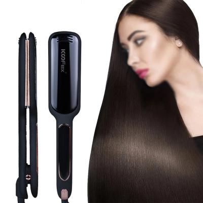 China Slimline LCD Display Infrared Hair Straightener Lightweight Portable for sale