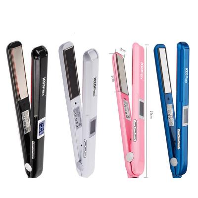 China Professional LCD Display Flat Iron Hair Straightener Ultrasonic Infrared Ionic for sale